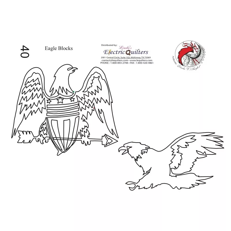 040 Eagle & Talon Blocks by Linda V. Taylor