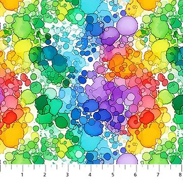 10738-10, Multi splattered-Radiant Rhapsody by PatrickLose for Northcott Fabrics