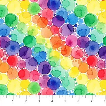10740-10, Multi Diagonal Dots-Radiant Rhapsody by Patrick Lose for Northcott Fabrics