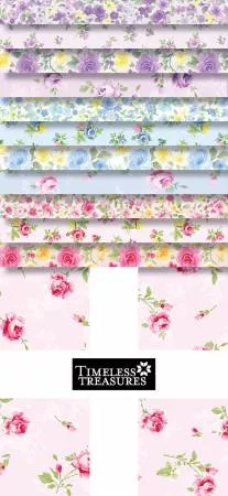10in Squares Cottage Charm, 42pcs, Timeless Treasures
