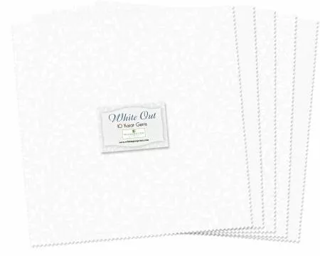 10in Squares White Out 42pcs/bundle, 4 bundles per pack