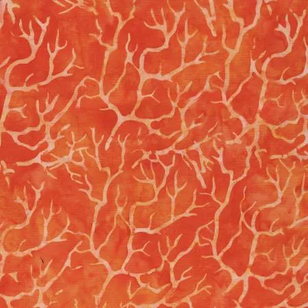 122554280-Branches Orange Copper Batik by Lumin Fabrics