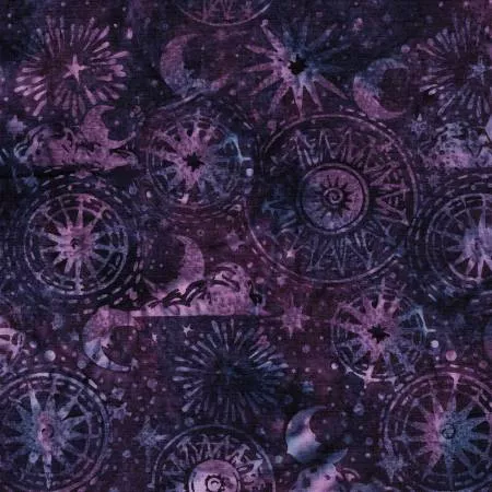 122563475-Cosmic Shapes Purple Eggplant Batik by Lumin Fabrics