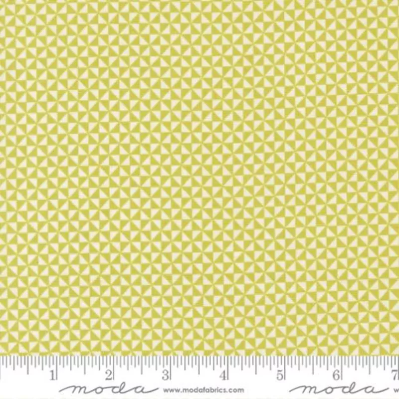 "Delightfully Yours"-Pinwheel Chartreuse by Sherri & Chelsi for Moda