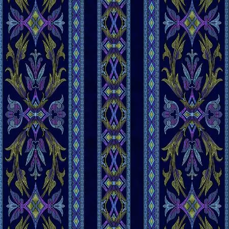 JB900-CO1 Fantasy Floral by RJR - Colbalt Border