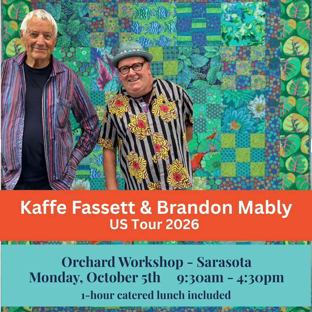 Kaffe Fassett & Brandon Mably Orchard Workshop Sarasota