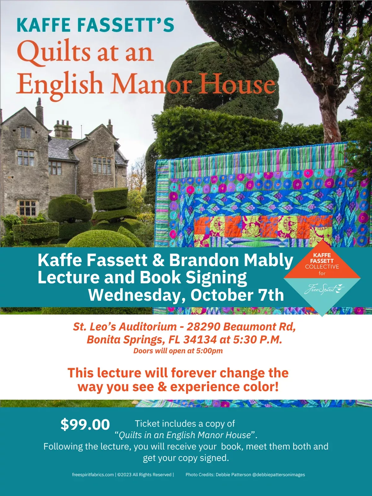 Kaffe Fassett & Brandon Mably US Tour '26 - LECTURE