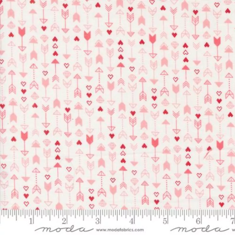 "Love Blooms"-Arrow Stripes Lace by Lella Boutique for Moda