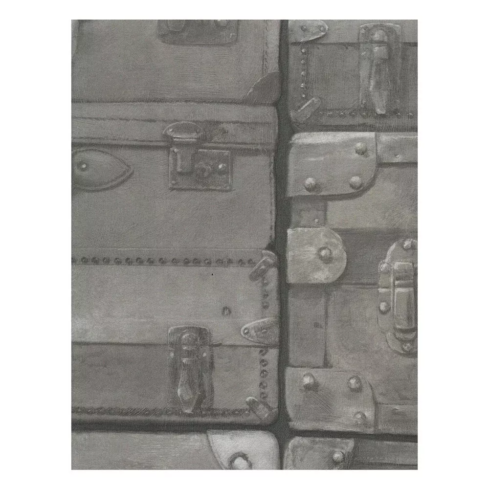 Luggage Gunmetal by Kravet Couture Designer Wallcovering