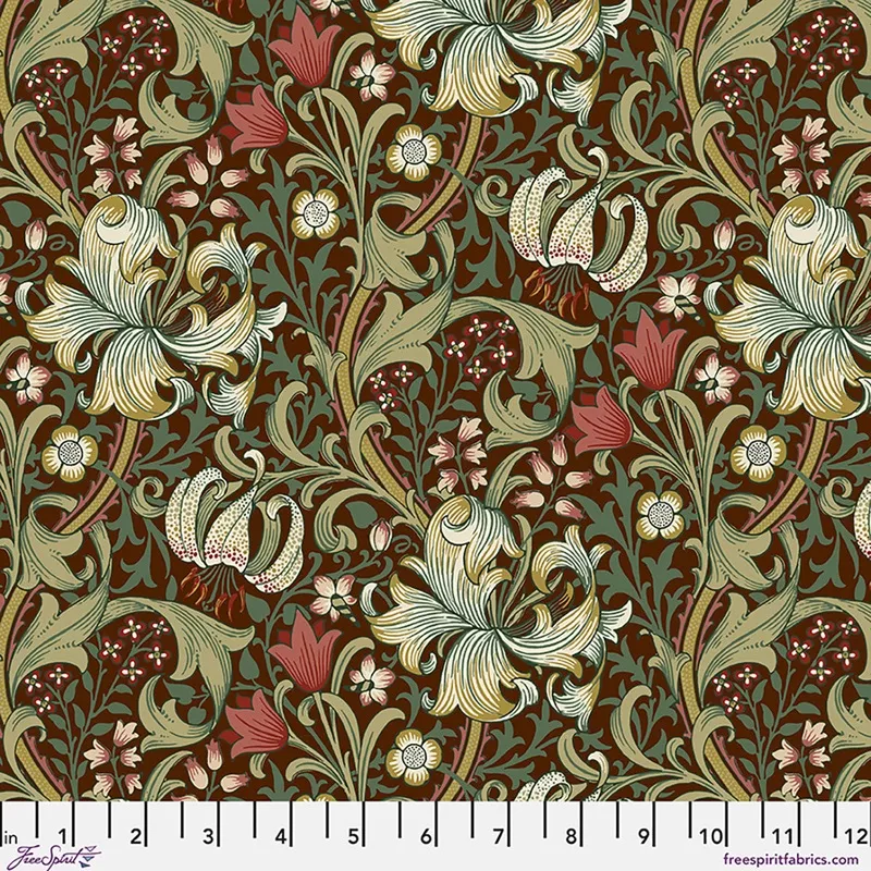 "The Original Morris & Co. Collection" Suffolk Holiday Collection Golden Lily-Ruby by Morris & Co.