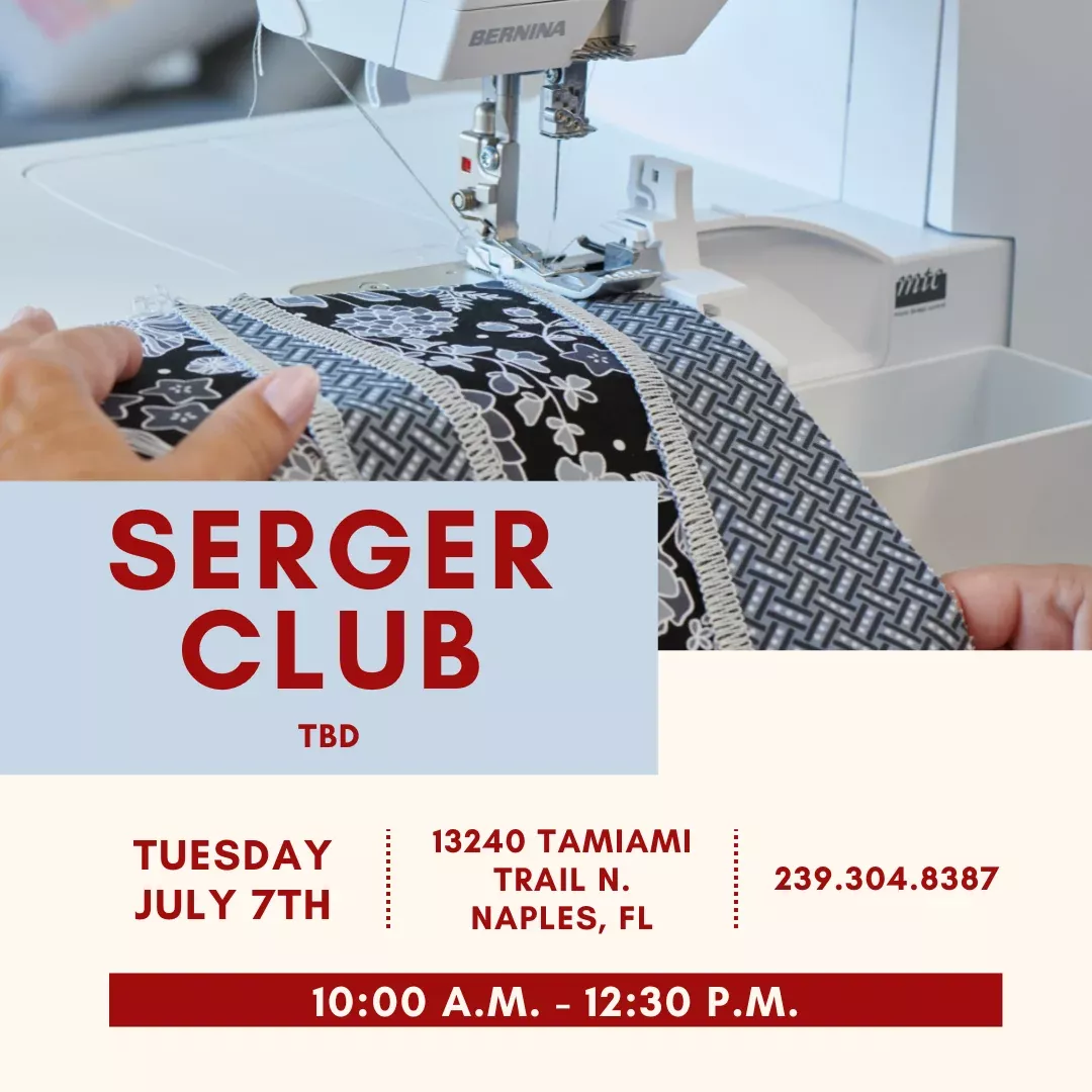 Serger Club Naples - July
