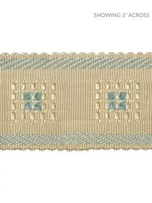 Sienese Braid Cream & Blue SCV713M0002 by Scalamandre Designer Trim