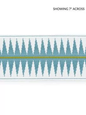 Soleil Tape Turquiose SCT33080003 by Scalamandre Designer Trim