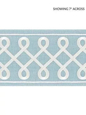 Soutache Embroidered Tape Sky SCT32810003 by Scalamandre Designer Trim