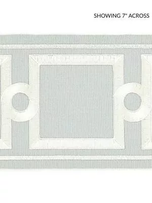 Square Link Embroidered Tape Rain SCT32870003 by Scalamandre Designer Trim
