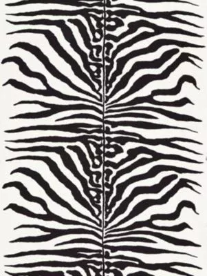 Zebra Black SC16366M0001 by Scalamandre Designer Fabric