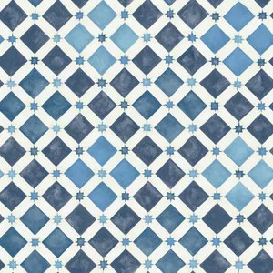 Zellige China Blue & White by Cole & Son Wallcovering