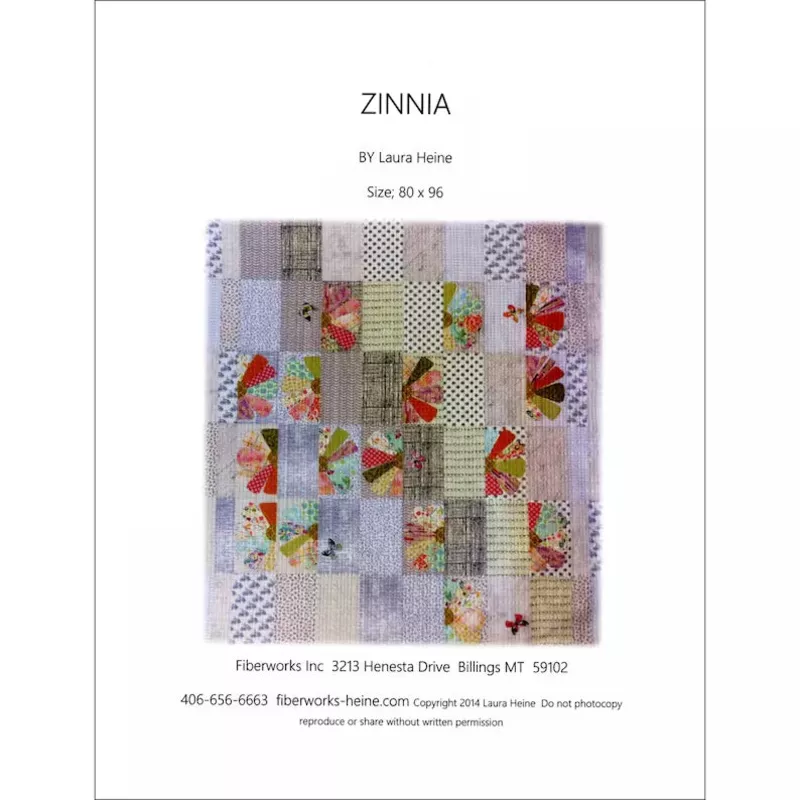 Zinnia Collage Quilt Pattern
