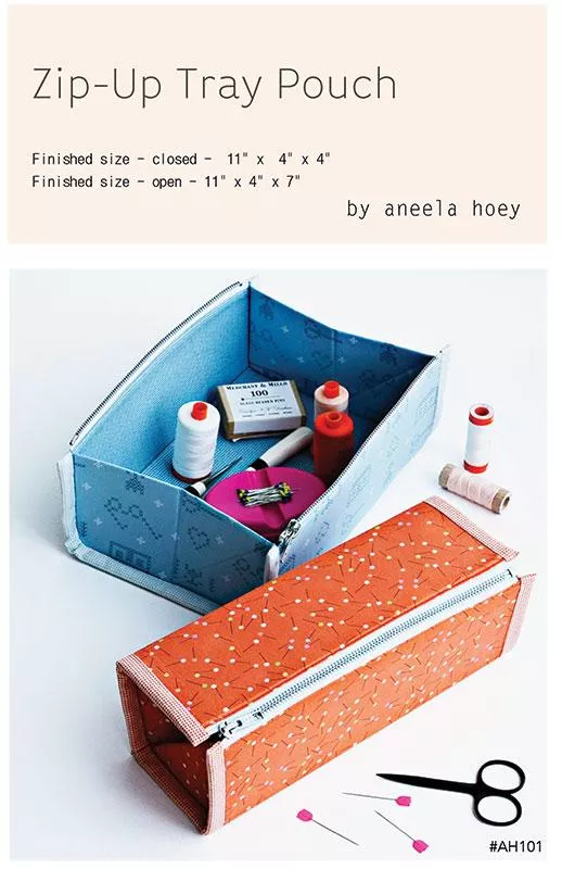 Zip Up Tray Pouch AH101 by Aneela Hoey