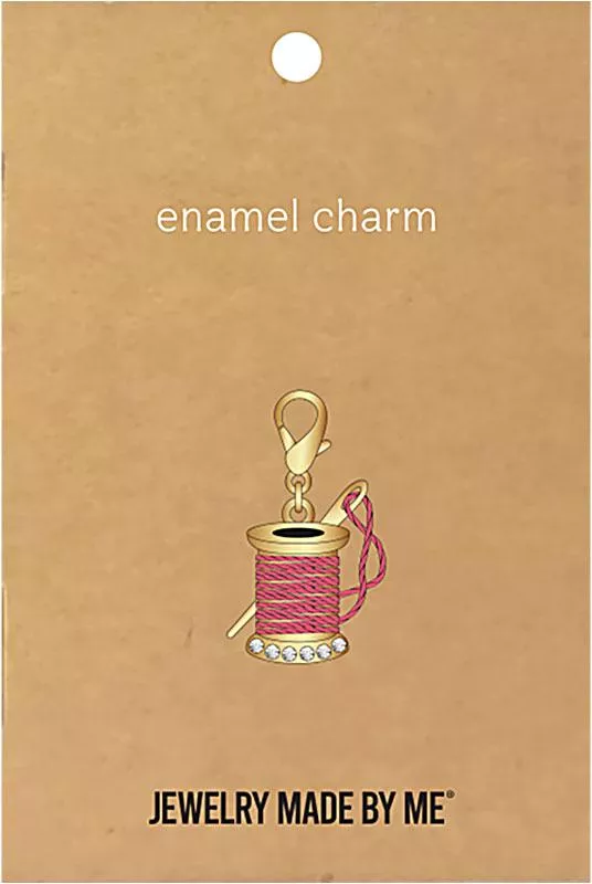 Zipper Charm Thread Spool w/Needle AA3025811 JMBM