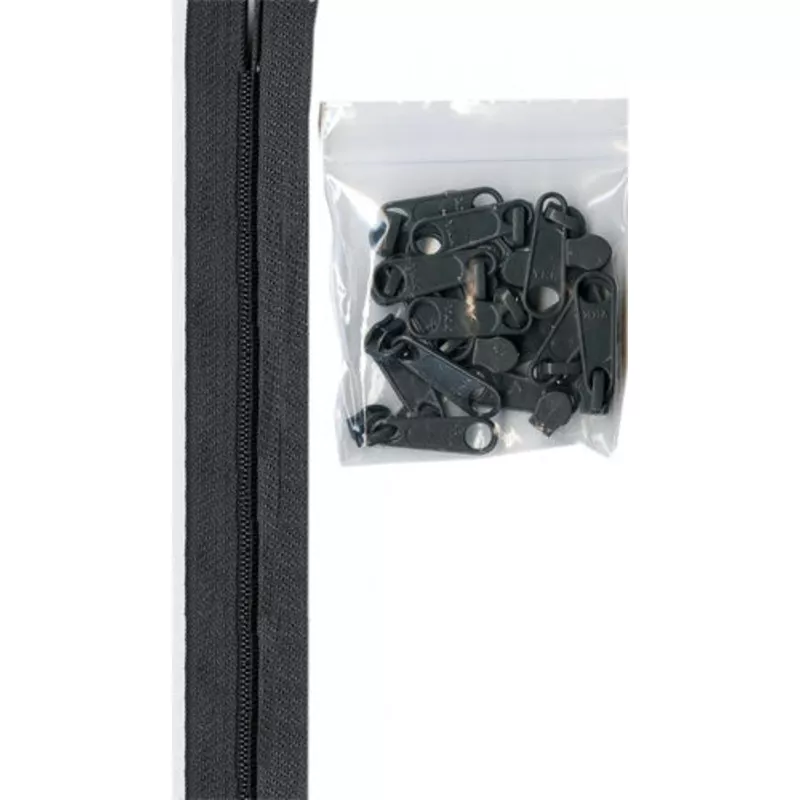 Zippers by the Yard - Slate Gray