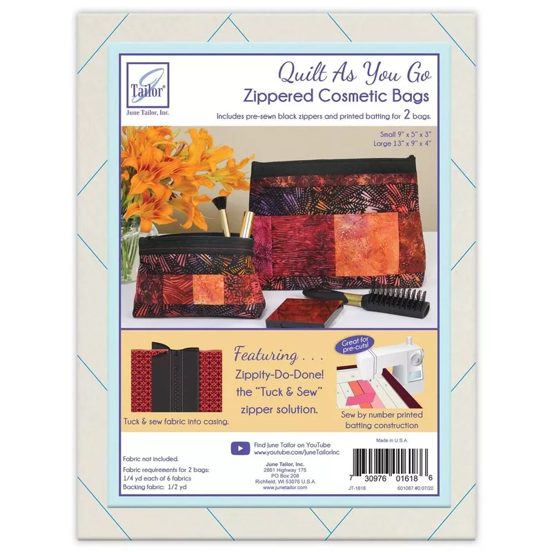 Zippity-Do-Done Cosmetic Bags QAYG Black Zip
