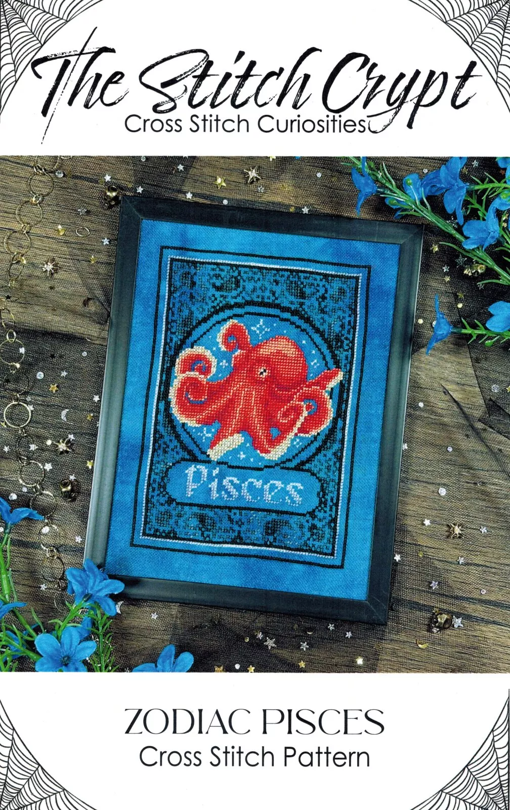 Zodiac Pisces chart - Stitch Crypt, The