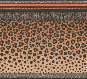Zulu Border Red & Brown by Cole & Son Wallcovering